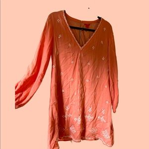 Salmon Chelsea and Violet embroidered Tunic